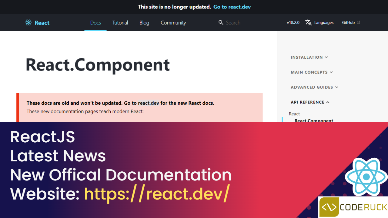 React New Official Documentation Updated